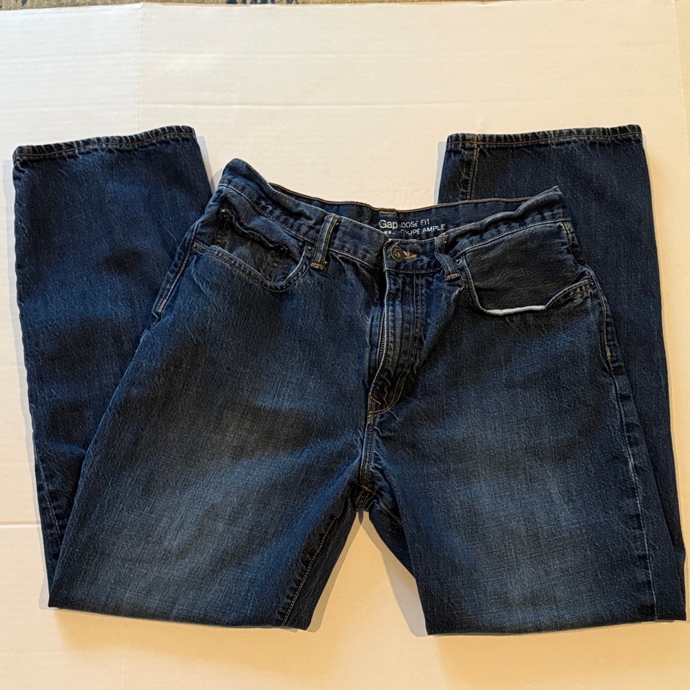 GAP Men's Relaxed Dark Blue Jeans
